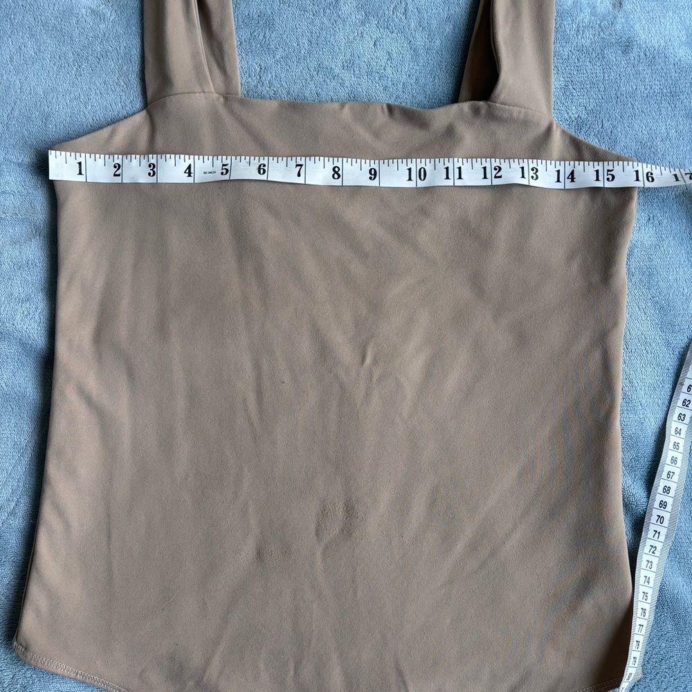 Abercrombie Soft Af collection Bodysuit Grey Brown Large EUC - Picture 6 of 7